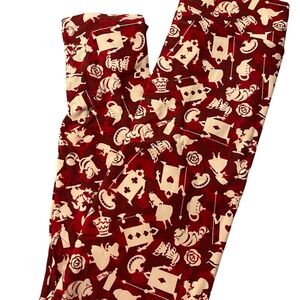 LuLaRoe Disney Alice in Wonderland TC2  Patterned Leggings NWT